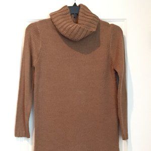Cowl Neck Sweater Dress or Long Sweater CoCo Brown